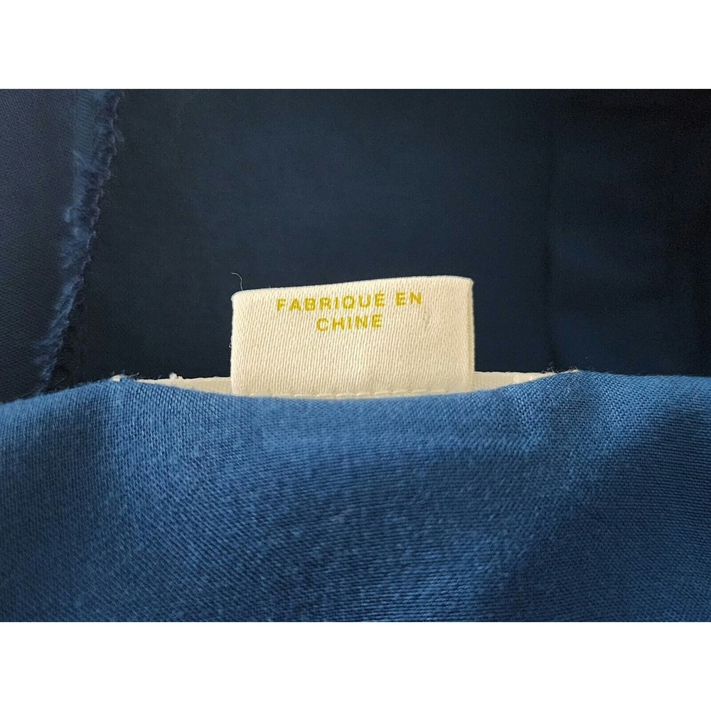 Anthropologie Maeve Womens Laikin Popover Blue Teal Long Sleeve Tunic Top Size 0 - Picture 8 of 11